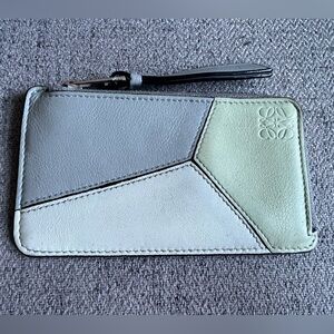 Loewe Puzzle Leather Zip Card Pouch